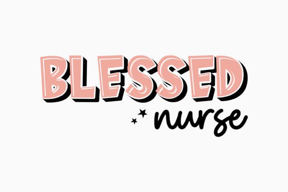 Blessed Nurse Embroidery Design