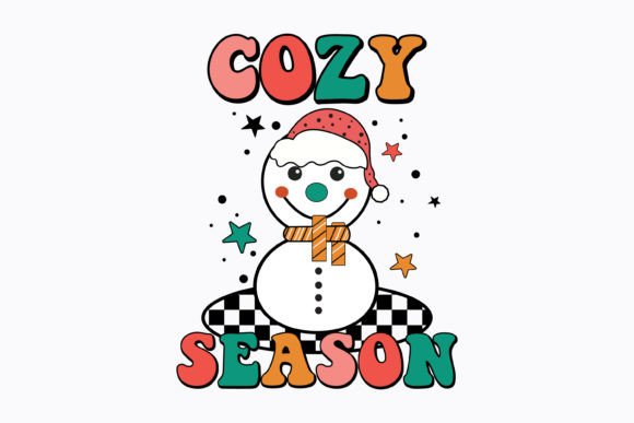 Cozy Season Christmas Retro Svg