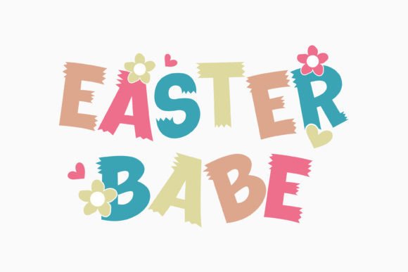 Easter Babe Retro Easter Quotes Svg
