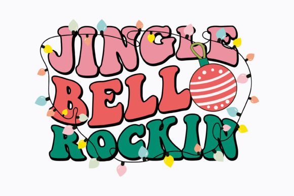 Jingle Bell Rockin Christmas Retro Svg