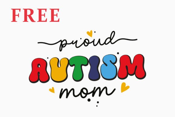Retro Autism Awareness SVG Free