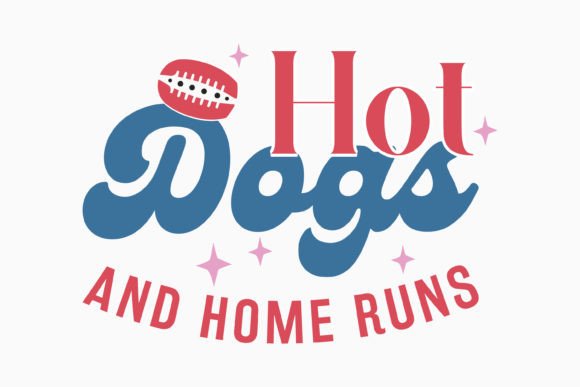 Retro Baseball Quote SVG Design Runs