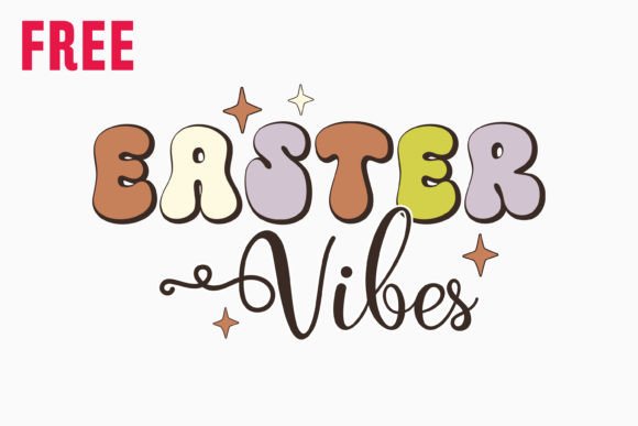 Retro Easter Vibes SVG Design Free